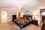 Master King bedroom with HDTV